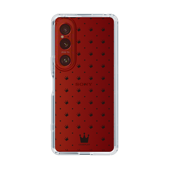 スリムプロテクションケース［ CASEPLAY Crown dots Black - ケースプレイ・クラウン・ドッツ ブラック ］