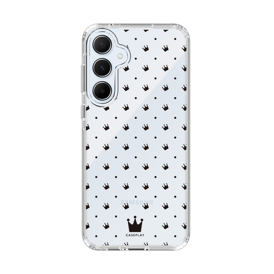 スリムプロテクションケース［ CASEPLAY Crown dots Black - ケースプレイ・クラウン・ドッツ ブラック ］