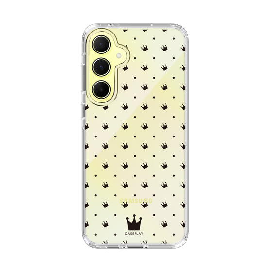 スリムプロテクションケース［ CASEPLAY Crown dots Black - ケースプレイ・クラウン・ドッツ ブラック ］