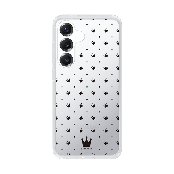 スリムプロテクションケース［ CASEPLAY Crown dots Black - ケースプレイ・クラウン・ドッツ ブラック ］