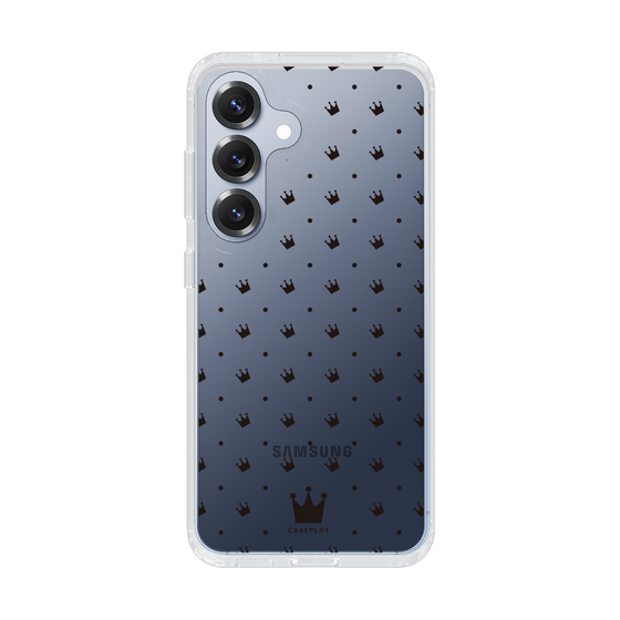 スリムプロテクションケース［ CASEPLAY Crown dots Black - ケースプレイ・クラウン・ドッツ ブラック ］