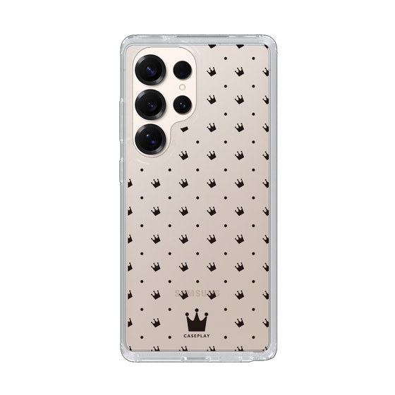 スリムプロテクションケース［ CASEPLAY Crown dots Black - ケースプレイ・クラウン・ドッツ ブラック ］