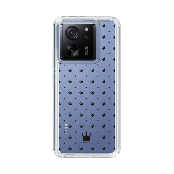 スリムプロテクションケース［ CASEPLAY Crown dots Black - ケースプレイ・クラウン・ドッツ ブラック ］