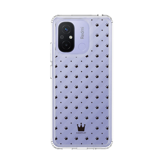 スリムプロテクションケース［ CASEPLAY Crown dots Black - ケースプレイ・クラウン・ドッツ ブラック ］