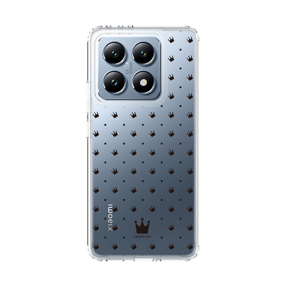 スリムプロテクションケース［ CASEPLAY Crown dots Black - ケースプレイ・クラウン・ドッツ ブラック ］