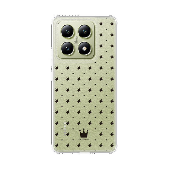 スリムプロテクションケース［ CASEPLAY Crown dots Black - ケースプレイ・クラウン・ドッツ ブラック ］