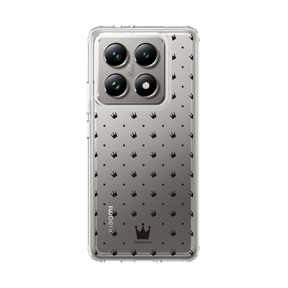 スリムプロテクションケース［ CASEPLAY Crown dots Black - ケースプレイ・クラウン・ドッツ ブラック ］