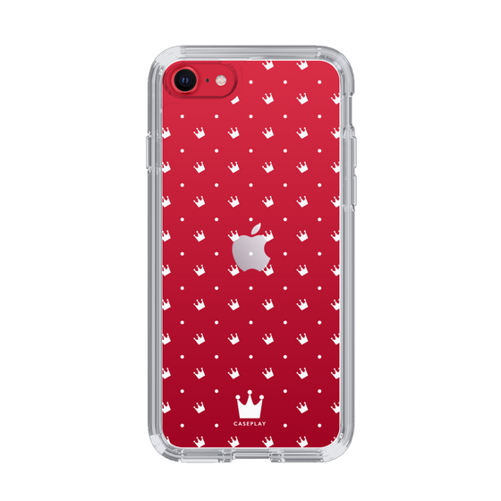 スリムプロテクションケース［ CASEPLAY Crown dots White - ケースプレイ・クラウン・ドッツ ホワイト ］