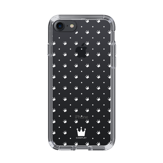 スリムプロテクションケース［ CASEPLAY Crown dots White - ケースプレイ・クラウン・ドッツ ホワイト ］