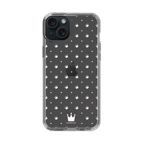 スリムプロテクションケース［ CASEPLAY Crown dots White - ケースプレイ・クラウン・ドッツ ホワイト ］