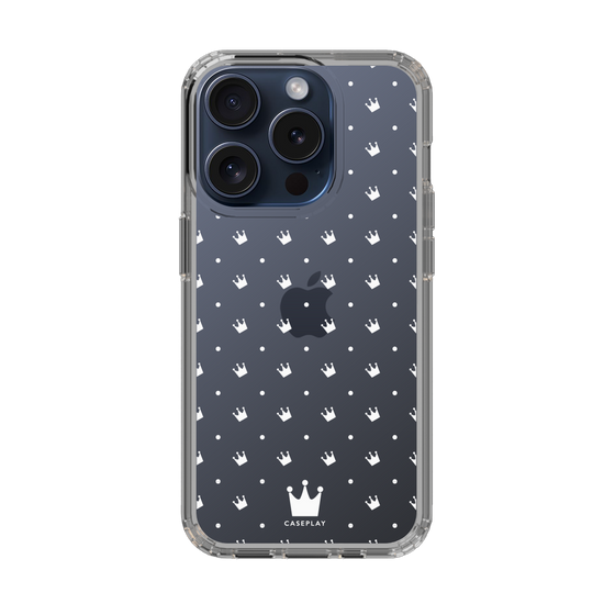 スリムプロテクションケース［ CASEPLAY Crown dots White - ケースプレイ・クラウン・ドッツ ホワイト ］