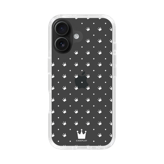 スリムプロテクションケース［ CASEPLAY Crown dots White - ケースプレイ・クラウン・ドッツ ホワイト ］