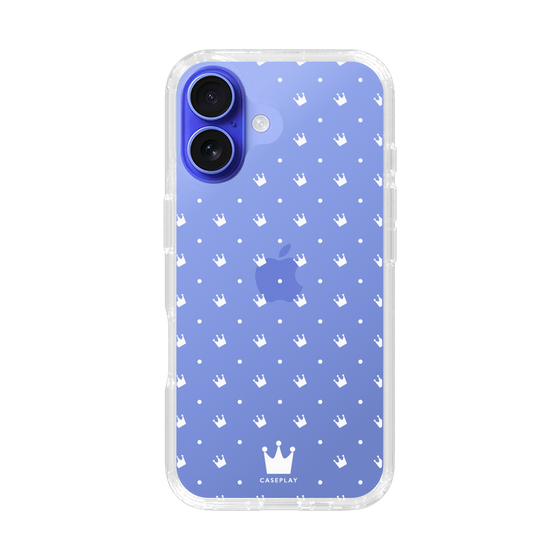 スリムプロテクションケース［ CASEPLAY Crown dots White - ケースプレイ・クラウン・ドッツ ホワイト ］