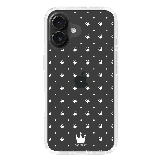 スリムプロテクションケース［ CASEPLAY Crown dots White - ケースプレイ・クラウン・ドッツ ホワイト ］