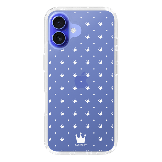 スリムプロテクションケース［ CASEPLAY Crown dots White - ケースプレイ・クラウン・ドッツ ホワイト ］