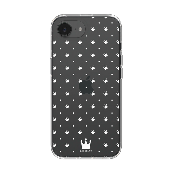 スリムプロテクションケース［ CASEPLAY Crown dots White - ケースプレイ・クラウン・ドッツ ホワイト ］