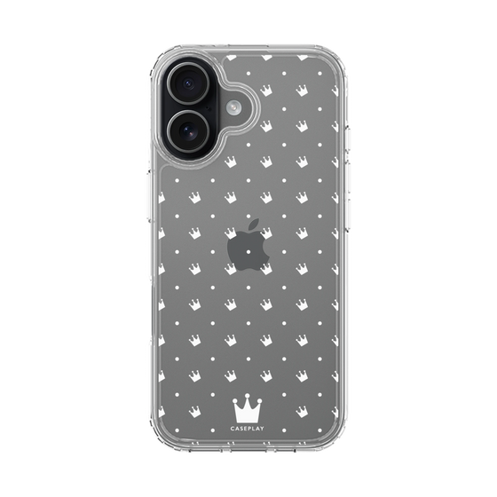 スリムプロテクションケース［ CASEPLAY Crown dots White - ケースプレイ・クラウン・ドッツ ホワイト ］