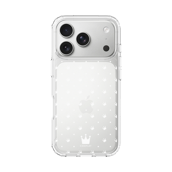 スリムプロテクションケース［ CASEPLAY Crown dots White - ケースプレイ・クラウン・ドッツ ホワイト ］