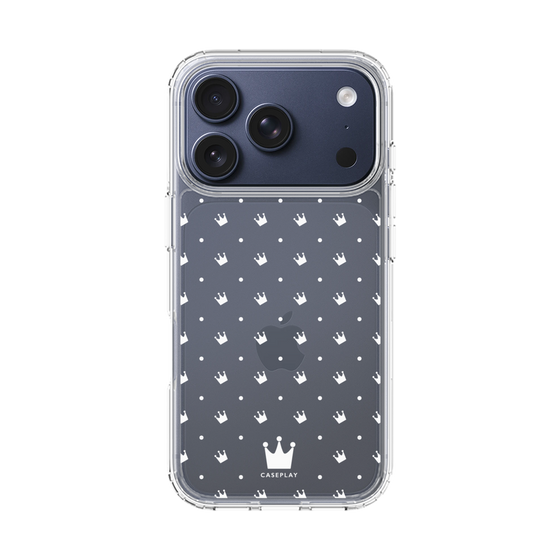 スリムプロテクションケース［ CASEPLAY Crown dots White - ケースプレイ・クラウン・ドッツ ホワイト ］