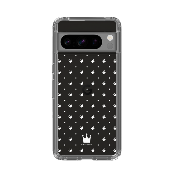 スリムプロテクションケース［ CASEPLAY Crown dots White - ケースプレイ・クラウン・ドッツ ホワイト ］