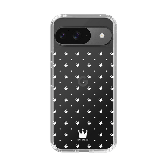 スリムプロテクションケース［ CASEPLAY Crown dots White - ケースプレイ・クラウン・ドッツ ホワイト ］