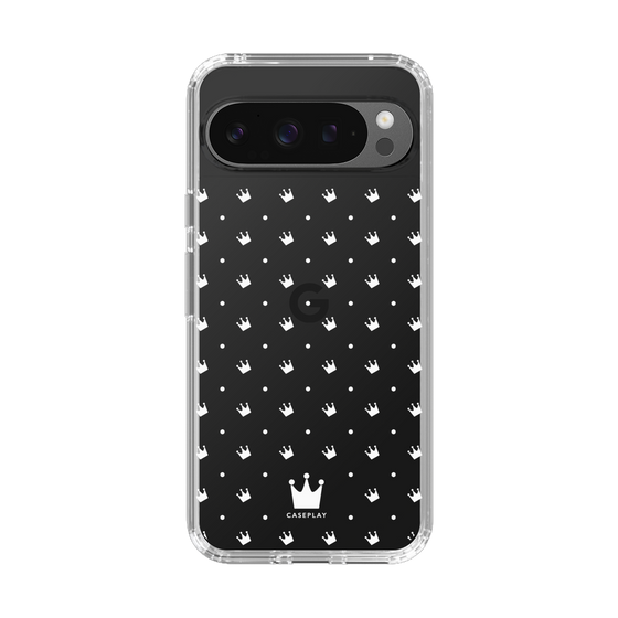 スリムプロテクションケース［ CASEPLAY Crown dots White - ケースプレイ・クラウン・ドッツ ホワイト ］