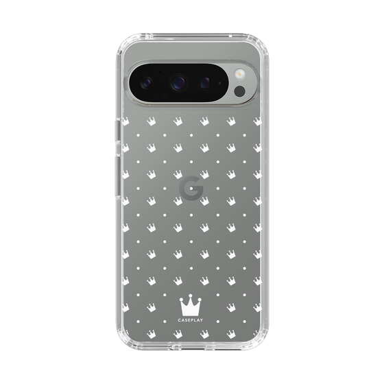 スリムプロテクションケース［ CASEPLAY Crown dots White - ケースプレイ・クラウン・ドッツ ホワイト ］