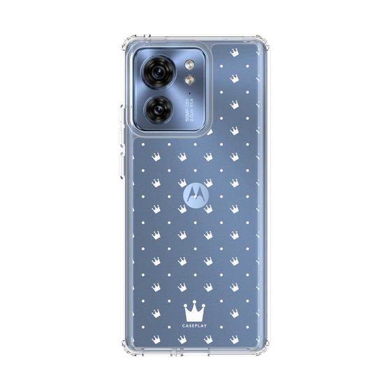 スリムプロテクションケース［ CASEPLAY Crown dots White - ケースプレイ・クラウン・ドッツ ホワイト ］