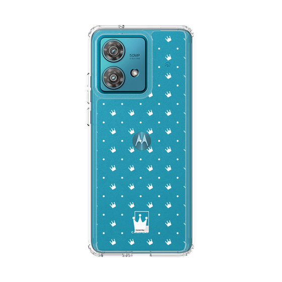 スリムプロテクションケース［ CASEPLAY Crown dots White - ケースプレイ・クラウン・ドッツ ホワイト ］