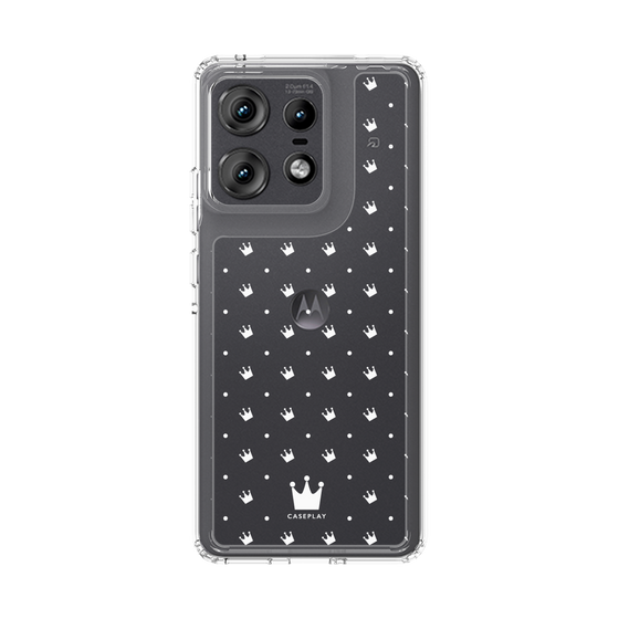 スリムプロテクションケース［ CASEPLAY Crown dots White - ケースプレイ・クラウン・ドッツ ホワイト ］