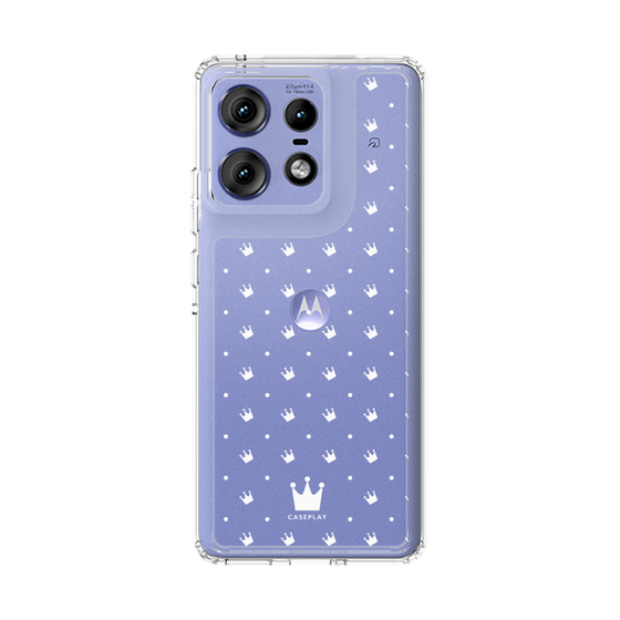 スリムプロテクションケース［ CASEPLAY Crown dots White - ケースプレイ・クラウン・ドッツ ホワイト ］