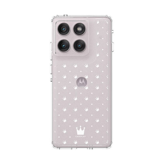 スリムプロテクションケース［ CASEPLAY Crown dots White - ケースプレイ・クラウン・ドッツ ホワイト ］