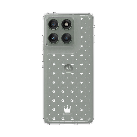 スリムプロテクションケース［ CASEPLAY Crown dots White - ケースプレイ・クラウン・ドッツ ホワイト ］