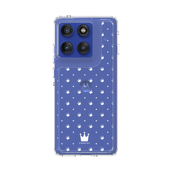 スリムプロテクションケース［ CASEPLAY Crown dots White - ケースプレイ・クラウン・ドッツ ホワイト ］