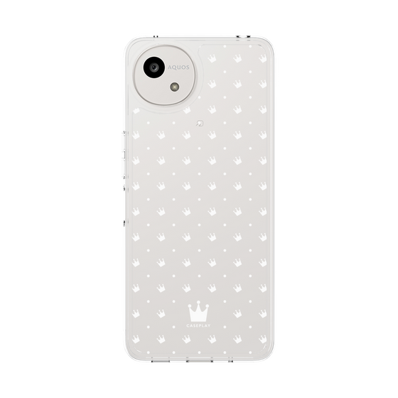 スリムプロテクションケース［ CASEPLAY Crown dots White - ケースプレイ・クラウン・ドッツ ホワイト ］