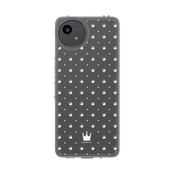 スリムプロテクションケース［ CASEPLAY Crown dots White - ケースプレイ・クラウン・ドッツ ホワイト ］