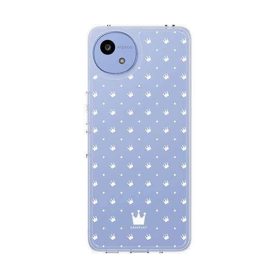 スリムプロテクションケース［ CASEPLAY Crown dots White - ケースプレイ・クラウン・ドッツ ホワイト ］