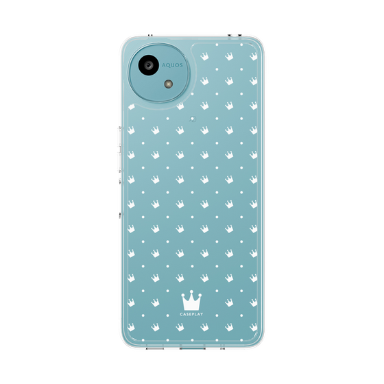 スリムプロテクションケース［ CASEPLAY Crown dots White - ケースプレイ・クラウン・ドッツ ホワイト ］
