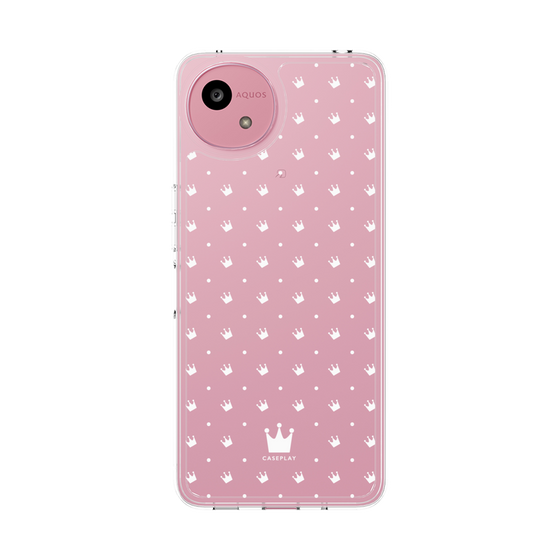 スリムプロテクションケース［ CASEPLAY Crown dots White - ケースプレイ・クラウン・ドッツ ホワイト ］