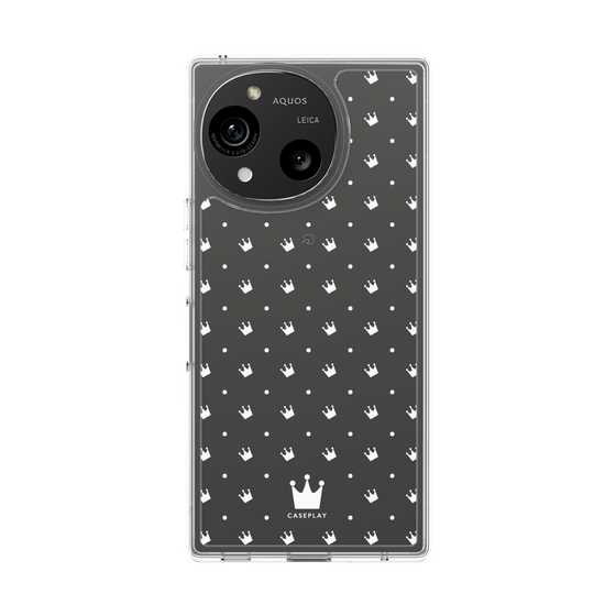スリムプロテクションケース［ CASEPLAY Crown dots White - ケースプレイ・クラウン・ドッツ ホワイト ］