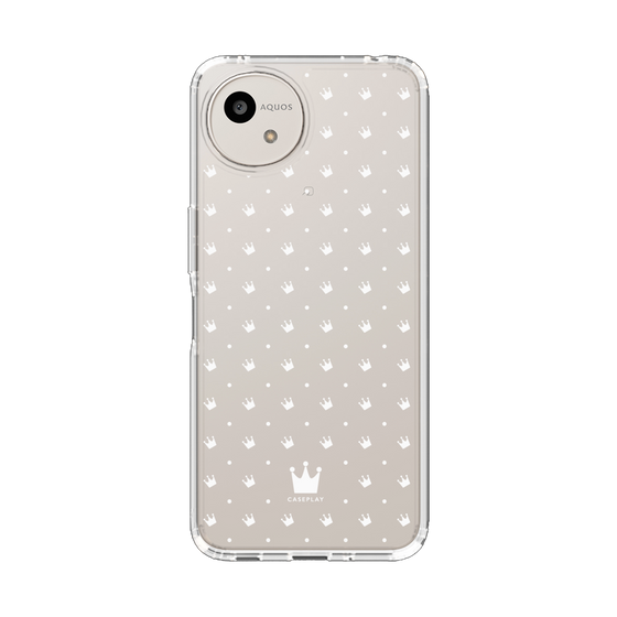 スリムプロテクションケース［ CASEPLAY Crown dots White - ケースプレイ・クラウン・ドッツ ホワイト ］