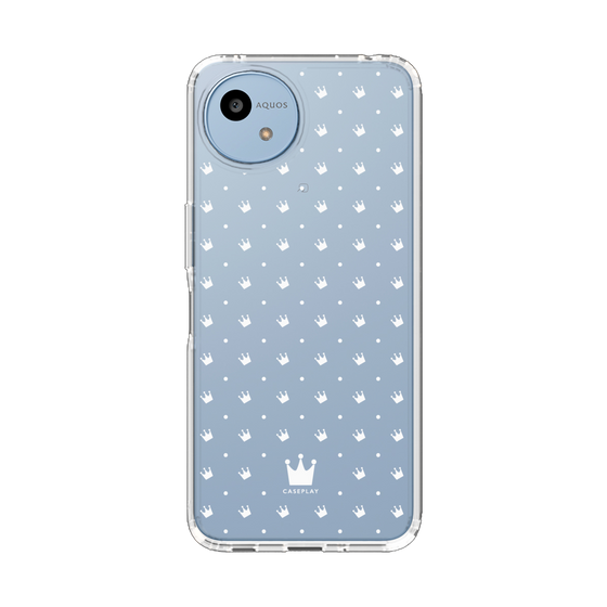 スリムプロテクションケース［ CASEPLAY Crown dots White - ケースプレイ・クラウン・ドッツ ホワイト ］