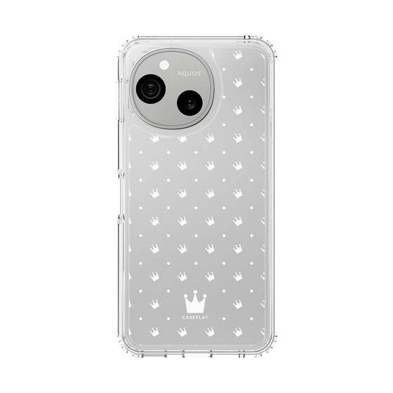 スリムプロテクションケース［ CASEPLAY Crown dots White - ケースプレイ・クラウン・ドッツ ホワイト ］