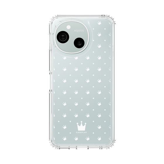 スリムプロテクションケース［ CASEPLAY Crown dots White - ケースプレイ・クラウン・ドッツ ホワイト ］