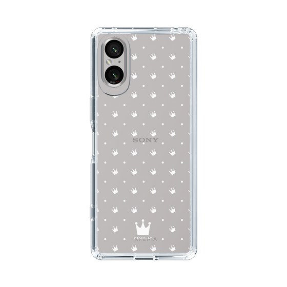 スリムプロテクションケース［ CASEPLAY Crown dots White - ケースプレイ・クラウン・ドッツ ホワイト ］