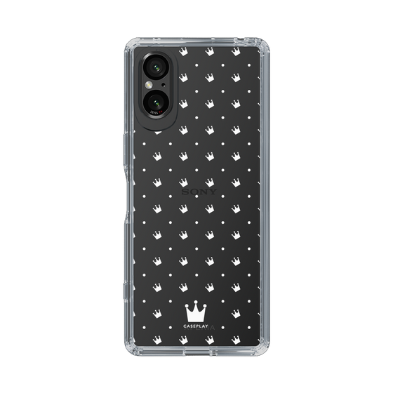 スリムプロテクションケース［ CASEPLAY Crown dots White - ケースプレイ・クラウン・ドッツ ホワイト ］