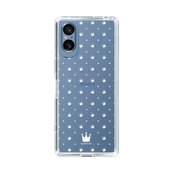 スリムプロテクションケース［ CASEPLAY Crown dots White - ケースプレイ・クラウン・ドッツ ホワイト ］