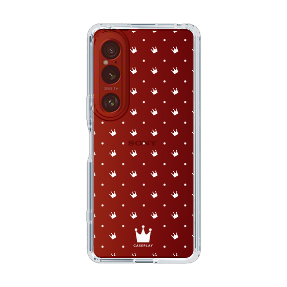 スリムプロテクションケース［ CASEPLAY Crown dots White - ケースプレイ・クラウン・ドッツ ホワイト ］