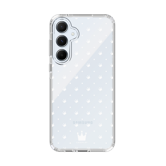 スリムプロテクションケース［ CASEPLAY Crown dots White - ケースプレイ・クラウン・ドッツ ホワイト ］