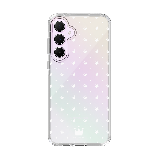 スリムプロテクションケース［ CASEPLAY Crown dots White - ケースプレイ・クラウン・ドッツ ホワイト ］